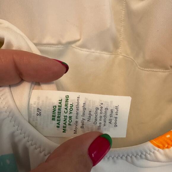 NWOT Aerie Smiley® Birthday Scoop Cheekiest One Piece Swimsuit S - Picture 5 of 7